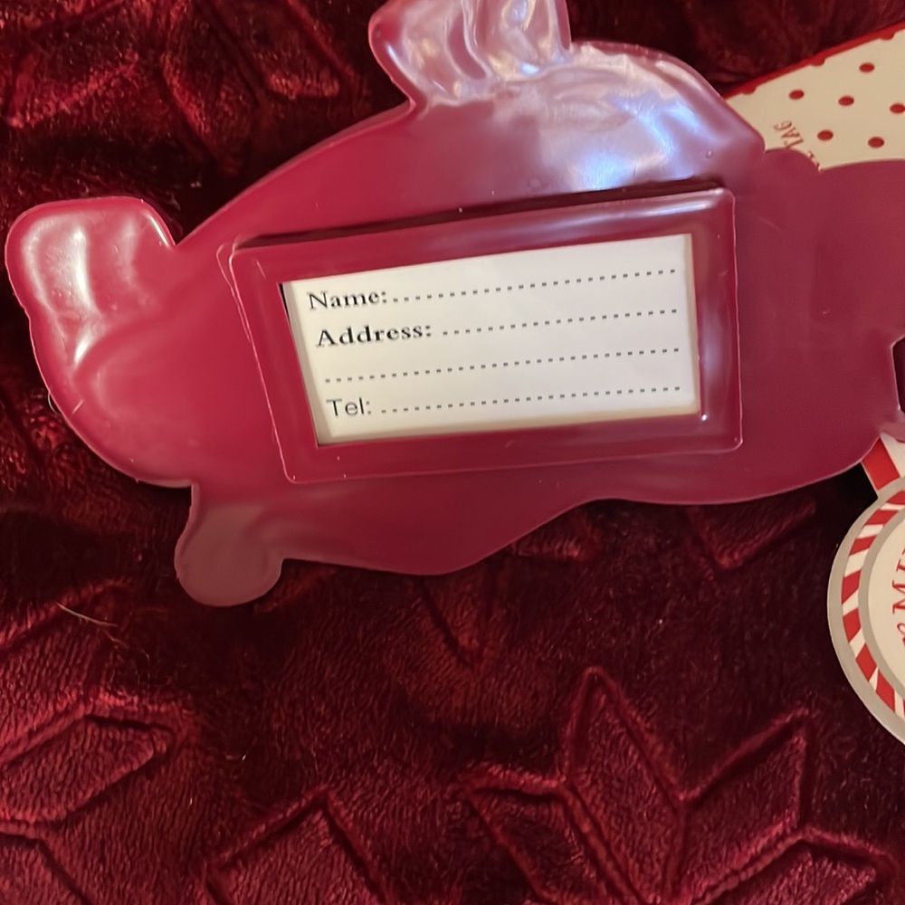 Large dachshund mug with dachshund luggage tag. - Picture 4 of 7